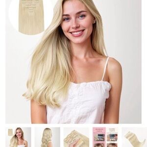 Classic Blonde Clip-In Hair Extensions